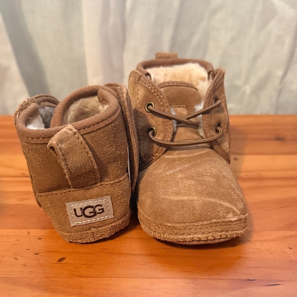 UGG Kids Tan Suede Boots